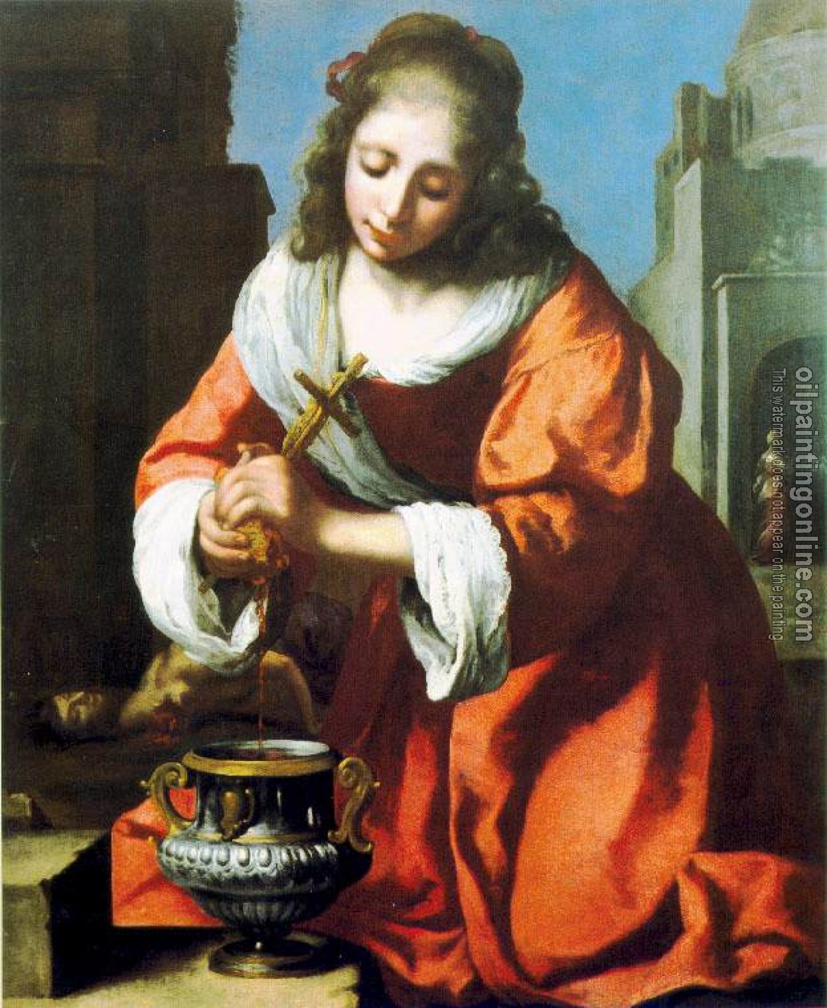 Vermeer, Jan - Saint Praxidis